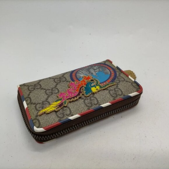 Gucci Coin Case Brown PVC 276-042825 - Picture 4 of 9